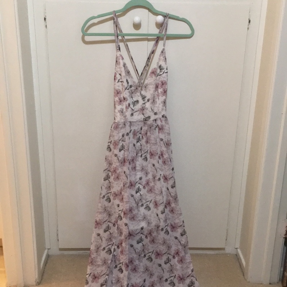 Floral maxi dress in size medium